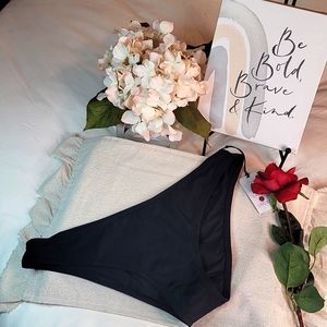 Shade & shore Cheeky Black Bikini Bottom Large,